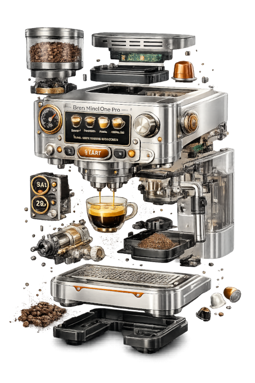 Exploded view - podzespoły
